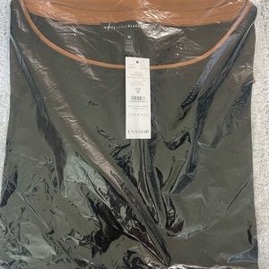 White House Black Market Woven hem 3Q  sleeve tunic